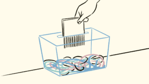 ilustración De Diego Orellana para proyecto electoral La Urna sobre las elecciones generales en Guatemala