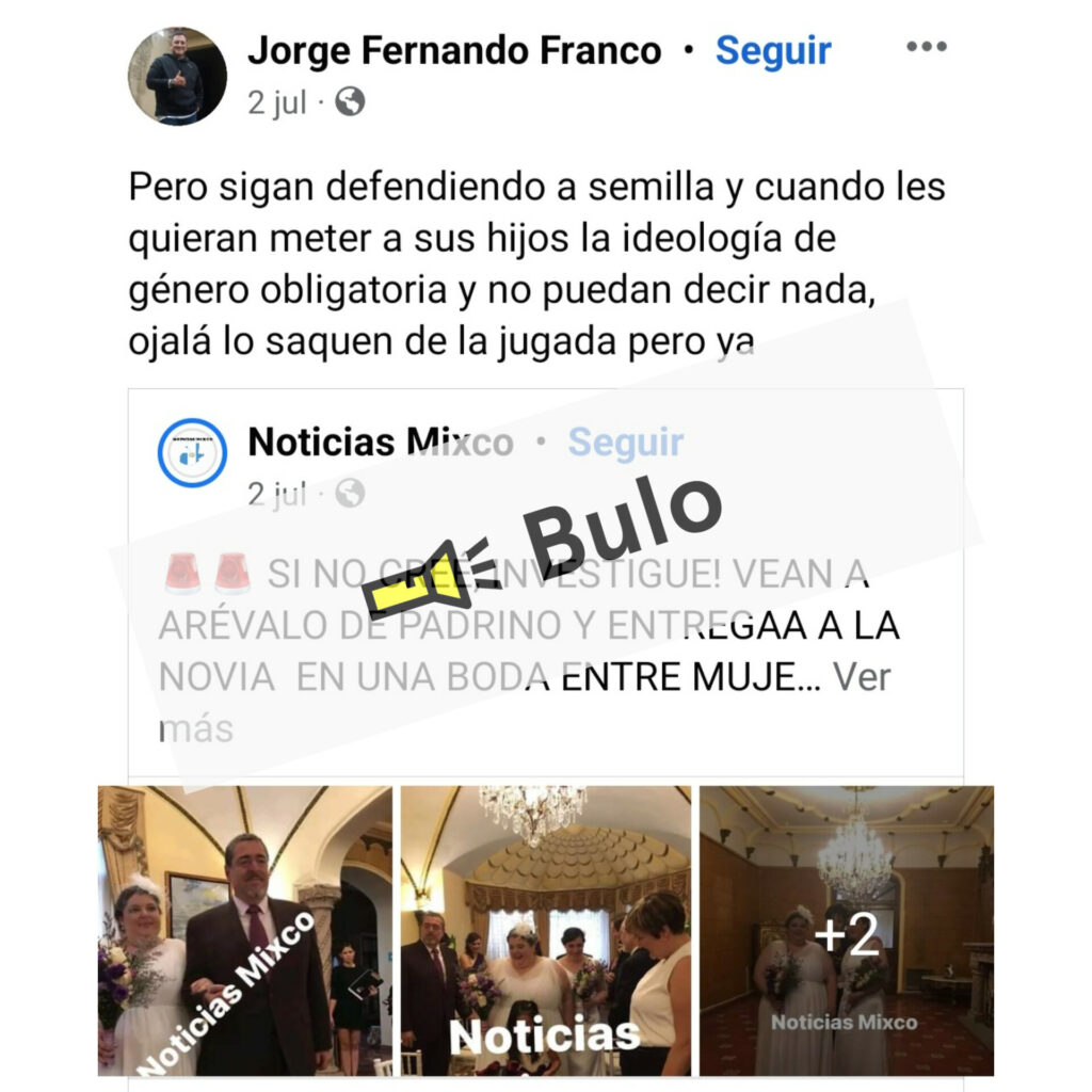 : La desinformación contra Movimiento Semilla y el presidenciable Bernardo Arévalo, fue centrada en contra de los derechos de la población LGBTIQA+
Foto/ Redes Sociales
