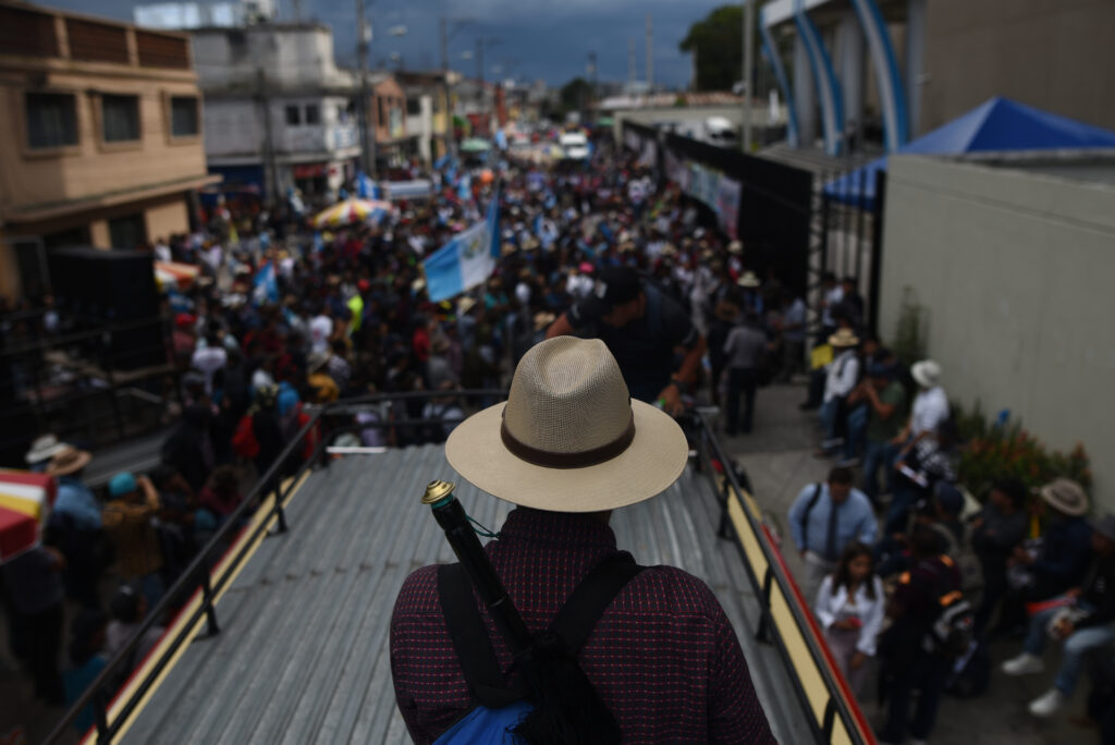 Paro Nacional en Guatemala, cientos de personas protestan frente al MP