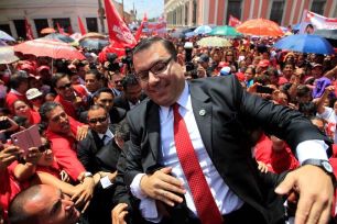 Manuel Baldizón, ex candidato del partido Líder, acusado por la fiscalía del caso Odebrecht en 2018. 